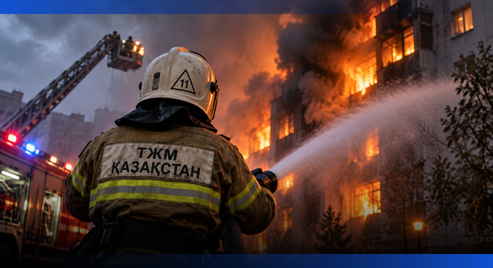 Image for Десятки людей спасли при пожарах в трех городах Казахстана  